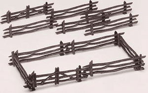 Bachmann O Rustic Fence (12 pieces) - 45984