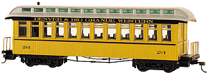 On30 Spectrum Coach - Denver and Rio Grand Western. Click for bigger picture.