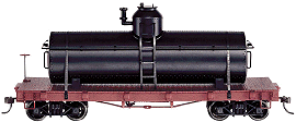 On30 Spectrum Black Tank Car, Unlettered. Click for bigger picture.