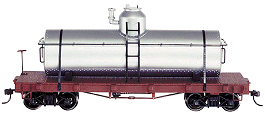 On30 Spectrum Silver Tank Car, Unlettered. Click for bigger picture.